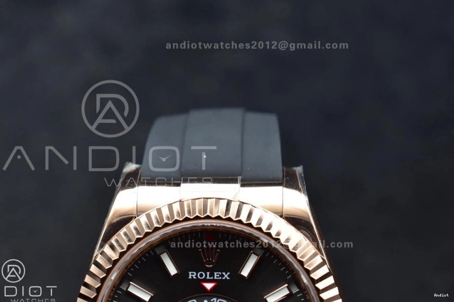 A23J (Gain Weight) Strap ZF 336235 1:1 1097 QuickDry RG Dial Grey Best Oyster-flex on Sky-Dweller Edition 0708